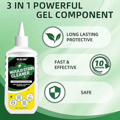 2 Pack Grout Cleaner Mou-ld Stain Remover Gel for Washing Machine Cleaner Shower Bathroom Seal and Grout Stain Remover with Brush