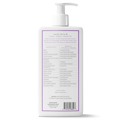 Native Body Lotion Contains Naturally Derived Plant-Based Moisturizers for Women and Men | Restores Dry Skin, Lilac & White Tea, 16.5 fl oz