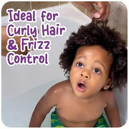 Ricitos de Oro Curls & Waves Shampoo: Defines & Highlights Natural Curls, Moisturizes & Smoothes, Frizz Control, Deep Cleanses Scalp, Baby Shampoo, Ideal for Kids & Toddlers, 16.9 oz, 2-Pack