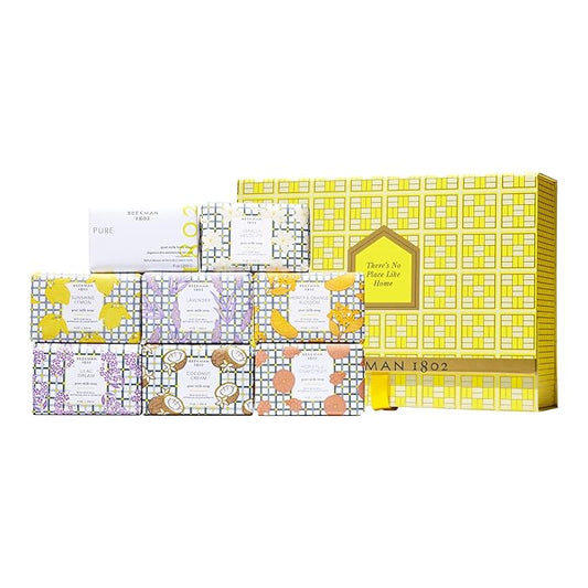 Beekman 1802 Goat Milk Bar Soap Gift Set - 9 oz (Pack of 8) - Nourishes, Moisturizes & Hydrates - 100% Vegetable Soap with Lactic Acid - Good for Sensitive Skin - Cruelty Free