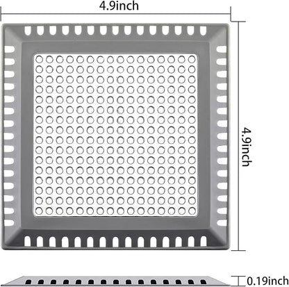 Hair Catcher/Drain Strainer/Shower Drain Cover for Bathroom Floor Drain, Stainless Steel and Silicone (Patented Product)