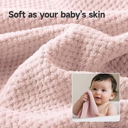 REDKISS Pink Towel Set, 6 Piece Premium Soft Bath Towel Set, Highly Absorbent Luxury 6-Pack with 2 Bath Towels, 2 Hand Towels, 2 Washcloths for Bathroom, Gym, Hotel, and Spa Daily Use