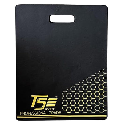 True Flex Protective Kneeling Pad, Premium Quality Neoprene Pad, Heavy Duty Stabilization, Easy to Carry Handle, Comfortable Ergonomic Design Kneeling Mat by TSE Safety,Black 14 inches x 18 inches