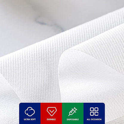 1000 Pack Disposable Bathroom Napkins Hand Towels for Bathroom, White Guest Napkins, Paper Towels for Kitchen, Parties