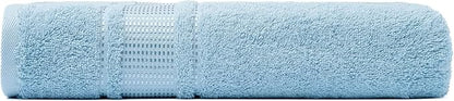 Melissa Linen, Bath Sheet, 100% Turkish Cotton Towel for Bathroom, Absorbent, Quick Dry, Durable and Soft Shower Towel, 35 in x 60 in Large, Spa and Hotel Quality, Ocean Blue