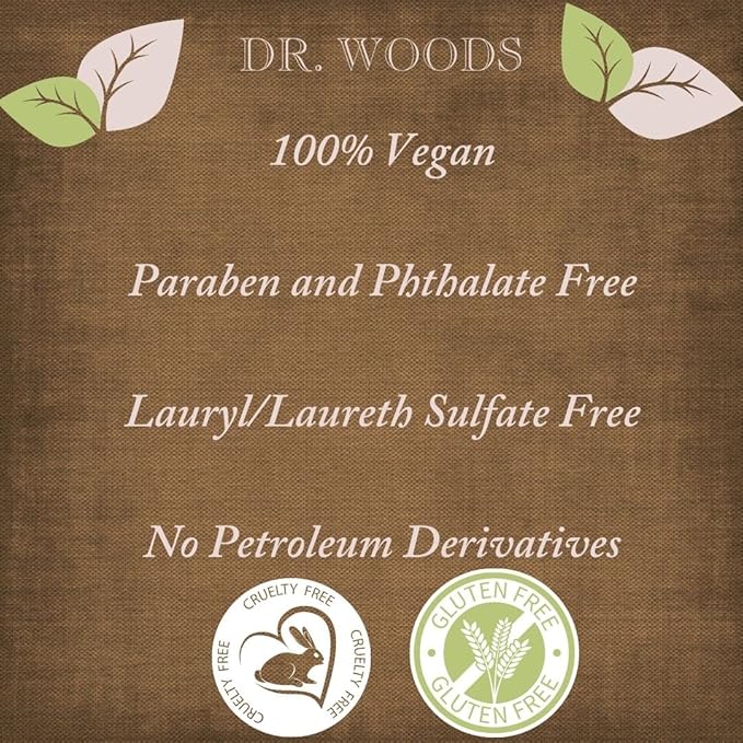 Dr. Woods Pure Almond Oil Liquid Castile Soap - Natural Cleansing for Face, Hands, and Body, for Men and Women - 32 Fl Oz, Pack of 2