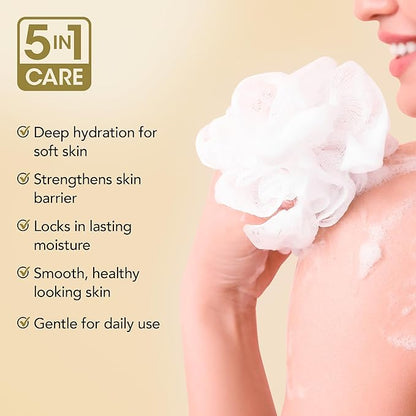 Botanic Hearth Coconut & Ceramides Body Wash – Hydrating Shower Gel for Soft, Smooth Skin, 5-in-1 Gentle Cleanser, Sulfate & Paraben Free – 16 fl oz