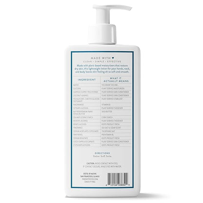 Native Body Lotion Contains Naturally Derived Plant-Based Moisturizers for Women and Men | Restores Dry Skin, Sea Salt & Cedar, 16.5 fl oz