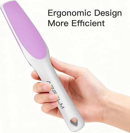 3-Sided Glass Foot Callus Remover, Professional 3-in-1(Coarse, Medium, Fine) Foot File, Pedicure Tools for Feet Hard Skin Smooth Polishing (Pink)