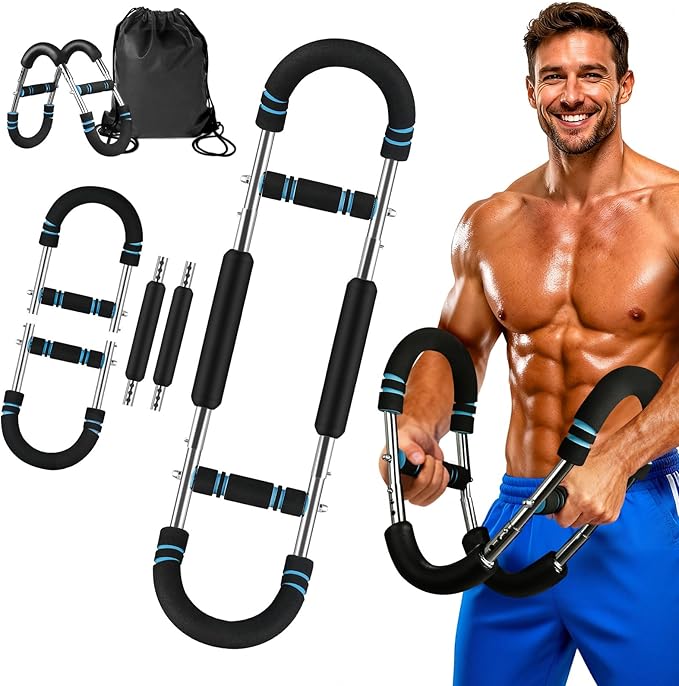 Twister Arm Trainer — Chest Workout Equipment for Men & Women Detachable Adjustable Chest Exerciser Forearm Strengthener with Carry Bag Thickened Foam for Enhancing Upper Body Muscle Home Fitness