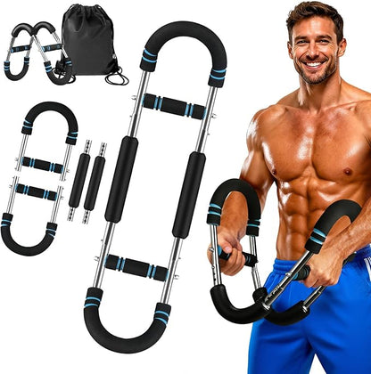 Twister Arm Trainer — Chest Workout Equipment for Men & Women Detachable Adjustable Chest Exerciser Forearm Strengthener with Carry Bag Thickened Foam for Enhancing Upper Body Muscle Home Fitness