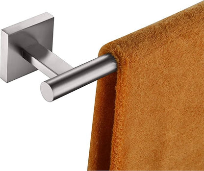KOKOSIRI Towel Holder Bathroom Accessories Towel Bar for Bath Kitchen Necklace Holder 24 Inch Brushed Nickel Stainless Steel B4005BR-L24
