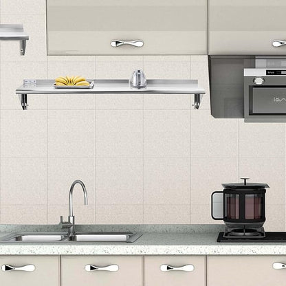 HALLY SINKS & TABLES H Stainless Steel Shelf 18 x 72 Inches, 500 lb, Commercial Wall Mount Floating Shelving for Restaurant, Kitchen, Home and Hotel