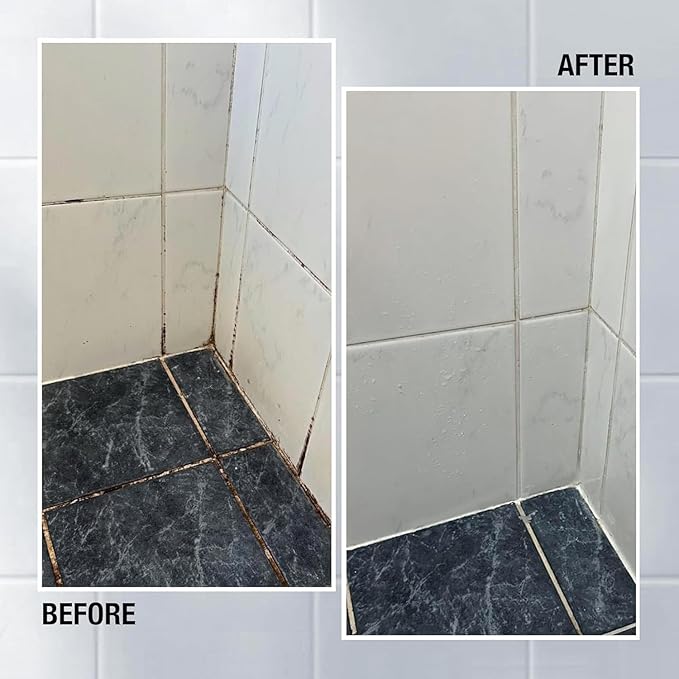 GlassGuard Miracle Stain Removal Gel Pack of 2 — Thick Gel Cleaner for Grout, Bathroom, Kitchen and Floor Tiles, Glass, Silicone, Caulk & More — 300 mL (10 oz) x 2