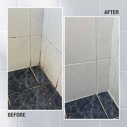 GlassGuard Miracle Stain Removal Gel Pack of 2 — Thick Gel Cleaner for Grout, Bathroom, Kitchen and Floor Tiles, Glass, Silicone, Caulk & More — 300 mL (10 oz) x 2
