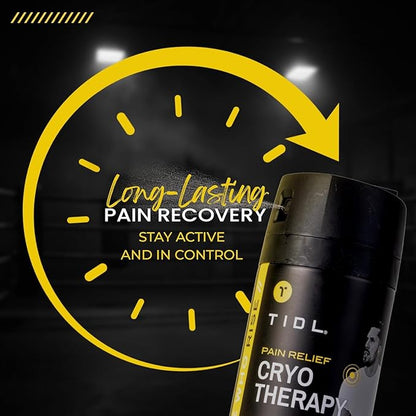 TIDL Plant Powered Cryotherapy Spray & Performance Cream Set – Post-Workout Full Body Recovery Spray (3.4oz) & Cream (3oz) – Muscle & Joint Pain Relief – Organic Plant-Based Formula