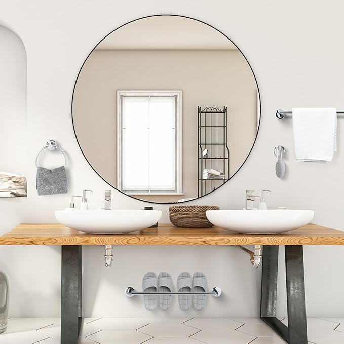 Polished Chrome Bathroom Hardware Set 4 Piece Towel Rack Bath Shower Accessories Set Adjustable Expandable Towel bar Wall Mounted