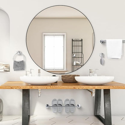 Polished Chrome Bathroom Hardware Set 4 Piece Towel Rack Bath Shower Accessories Set Adjustable Expandable Towel bar Wall Mounted