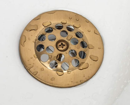 Artiwell Trip Lever Tub Trim Kit Set With Trip Lever Overflow Face Plate, Trip Lever Bathtub Drain with Strainer, Overflow and Matching Screws (BRUSHED GOLD)