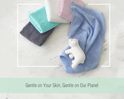 Washcloths 12 Pack 13"x13"- Extra Absorbent, Soft Multipurpose Wash Clothes and Face Towel (Blue)