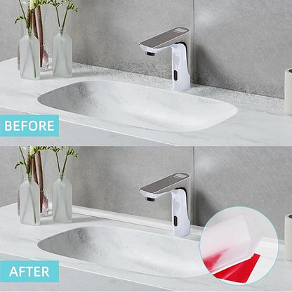 Shower Threshold Water Dam,Walk in Shower Water Guard, Shower Dam Water Barrier Bathroom Sink Splash for Dry And Wet Separation Caulk Seal Strip Edge Trim (78Inch, Transparent)