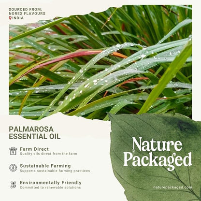 Palmarosa Essential Oil Direct from Norex Flavours India for Skin and Aromatherapy - Aceite de Palmarosa for Candle Scent for Candlemaking and Soaps (22lbs)