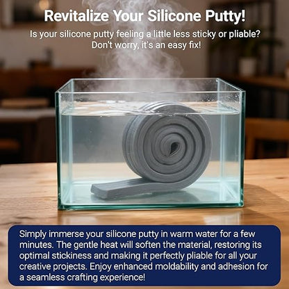 Moldable Waterproof Silicone Putty for Bathroom Wall & Pipe Gaps, Reusable & Pliable Repair Sealant (Black)