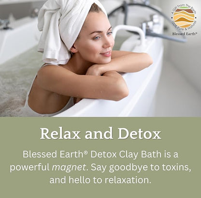 Blessed Earth Detox Clay Bath, 100% Pure Sodium Bentonite Therapeutic Grade – Cleansing and Purifying, by Evenbetternow LLC, 4 lb (64 oz)