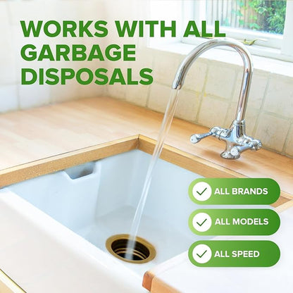 Renuv Garbage Disposal Cleaner and Deodorizer Tablets Drain Freshener, Foaming Citrus Scent, Sink Odor Refresher for Kitchen Garbage Disposer Cleaning (12 XL Tablets - One Year Supply)