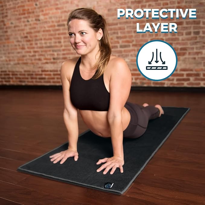 Youphoria Yoga Microfiber Non-Slip Towel - Hot Yoga Mat Towel for Enhanced Grip and Sweat Absorption