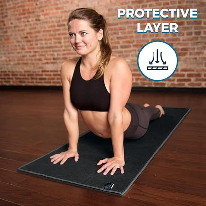 Youphoria Yoga Microfiber Non-Slip Towel - Hot Yoga Mat Towel for Enhanced Grip and Sweat Absorption