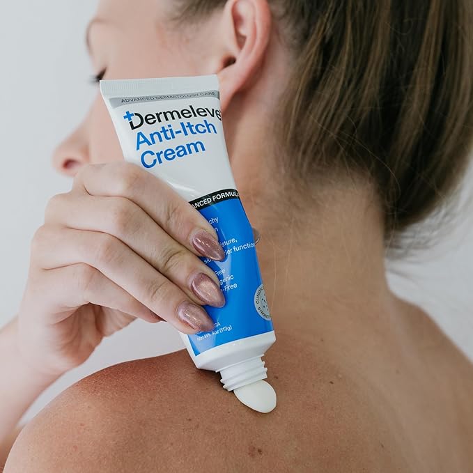 Dermeleve Steroid Free Anti-Itch Cream | Extra Strength for Psoriasis, Seborrheic Dermatitis, Viral Rash, Bug Bites, Allergy, Chronic Hives, Neuropathy (Nerve) | Full Body Itch Relief | 4 oz (1 Pack)