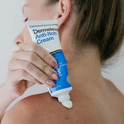 Dermeleve Steroid Free Anti-Itch Cream | Extra Strength for Psoriasis, Seborrheic Dermatitis, Viral Rash, Bug Bites, Allergy, Chronic Hives, Neuropathy (Nerve) | Full Body Itch Relief | 4 oz (2 Pack)