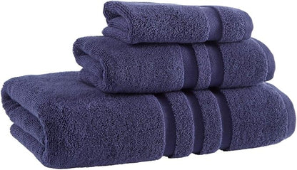 Veteran Textile LLC, Luxury Hotel & Spa, Turkish Cotton, 6 Pieces Towels Set, Max-Softness by Veteran Textile (Navy Blue)