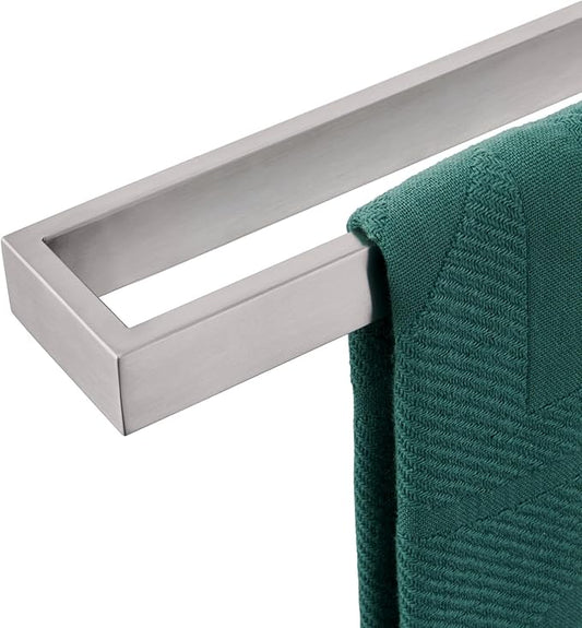 KOKOSIRI Towel Bar Brushed Nickel Bath Towel Hanger Holder 20-Inch Kitchen Rack Stainless Steel for Bathroom Hardware Wall Mount, 1 Pack B4008BR-L20