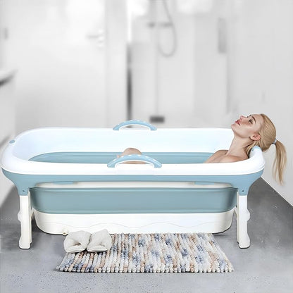 Portable Tub for Adults, Ice Bath Tub, Foldable Bathtub for Adults, Bathtub for Shower, Ice Bath, Sitz Bath, Portable Camping Shower, Freestanding Bathtubs 46 Inch