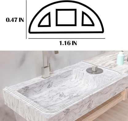 39" Shower Threshold Water Dam, Self-Adhesive Shower Barrier and Kitchen Water Stopper sealing Retention System Rubber Shower Guard Dam for Dry And Wet Separation Caulk Seal Strip Edge Trim