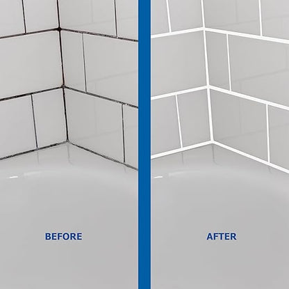 Cesta Grout Repair Kit – Squeeze Tube, Fast Drying, Waterproof Tile Grout Paint to Restore & Renew Tile Joints Line for Bathroom, Kitchen, Shower & Floor Tile (White, 8.8 oz)