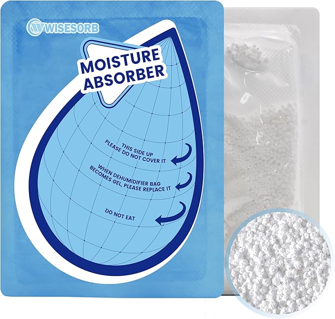 100 Gram 30 Packs Moisture Absorbers, Dehumidifier Bags for Bathrooms, Basements, Rvs, Humidity Packets for Closet