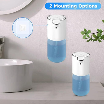 2 Pack Soap Dispensers,Automatic Foaming Soap Dispenser Touchless,13.5oz/400ml USB Touchless Rechargeabled Wall Mounted Smart Soap Dispenser for Bathroom Kitchen Set New