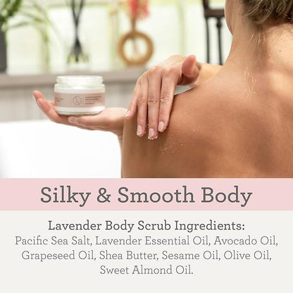 Lizush Luxury Spa Gifts for Women - 9 Piece Lavender Gifts for Her, Gift Baskets, Body Care Set for Mom, Birthday Box For Women, Self Care Spa Kit For Wife - Handmade in the USA