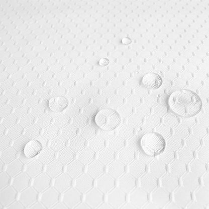 AooHome 72x78 Inch White Shower Curtain, Extra Long Fabric Bathroom Curtain Waffle Weave Design with Hooks, Weighted Hem, Heavy Duty, Water Repellent, 72 Width by 78 Height Inch