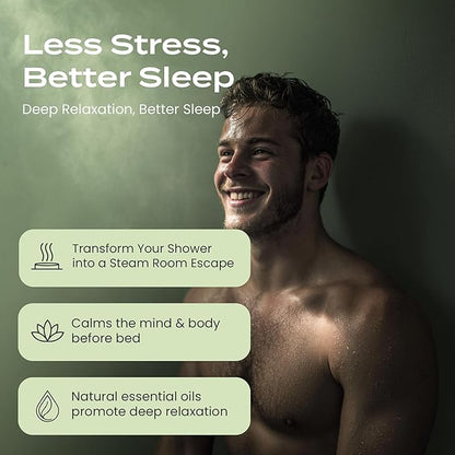 Body Restore Shower Steamers Aromatherapy 15 Pack - Christmas Stocking Stuffers, Birthday Gifts for Women, White Elephant, Relaxation, Self Care for Men - Tea Tree