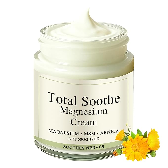 Total Relief Magnesium Cream, Magnesium Arnica Soothes Cream with Mineral Delivery Formula, MSM & Arnica Fast-Absorbing, Non-Greasy Joint Relief for Everyday Joint & Muscle Comfort (1 pcs)
