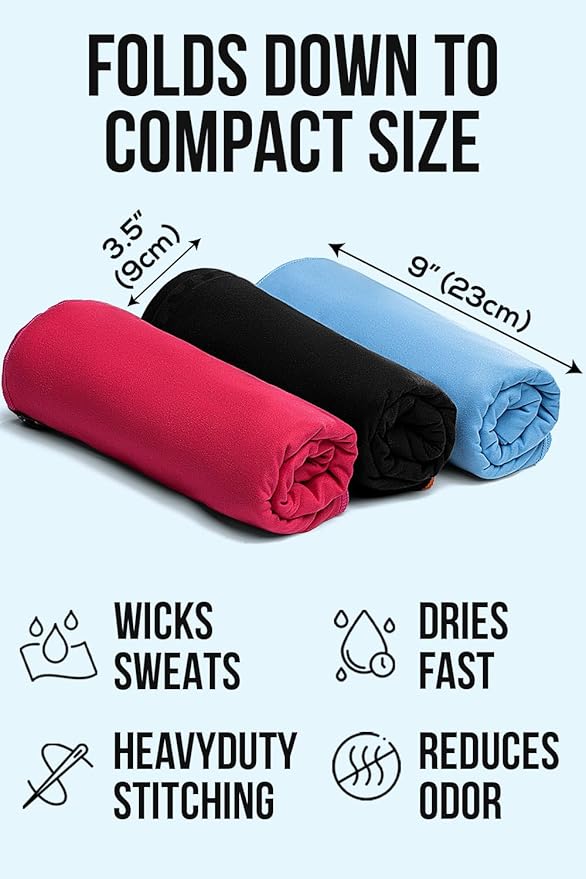 illusion Extra Large Microfibre Swimming Towel (71''L x 32''W)–Compact, Lightweight & Quick Dry Towel-Perfect for Travel, Gym, and Swim Towels Ideal for Post-Workout Showers & After Swimming