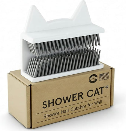 Shower Hair Catcher for Wall – Hair Collector for Shower & Tub, Shower Hair Trap Keeps Loose Hair Off Shower Wall & Out of Drain, Reusable Hair Catcher for Shower Wall, 3M Adhesive