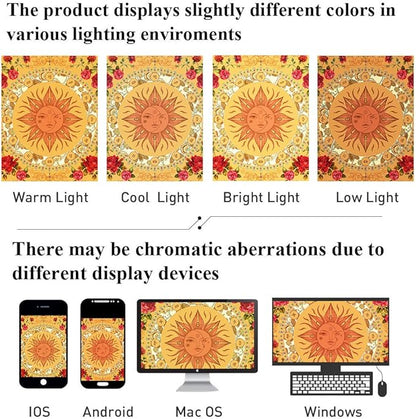 Bohemian Shower Curtain, Boho Floral Print Water Repellent Polyester Fabric for Bathroom Decor, 72×72 Inch Standard Size with 12 Hooks, Also as Room Divider