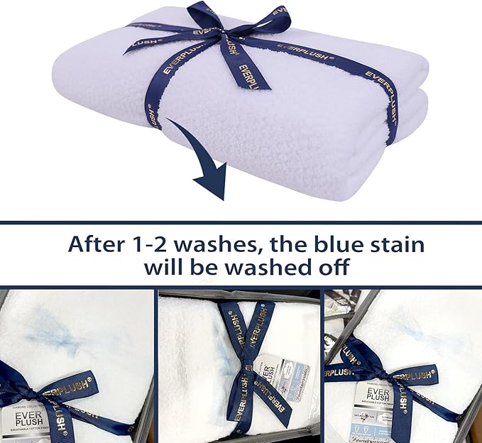Everplush Diamond Collection Oversized Bath Towel – 1 Pieces, Super Soft & Highly Absorbent, Quick-Drying & Extra Large. Perfect for Bathroom, Pool, Swimming Use(White, 30" x 56" 1PK)