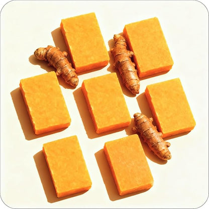 Glo Melanin Organic Turmeric Soap for Dark Spots, Soap for Face, All Natural Face Wash