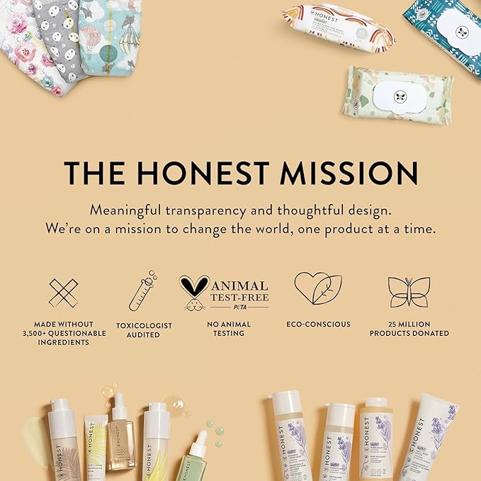 The Honest Company Foaming Bubble Bath Gentle for Baby Naturally Derived Tear-free Hypoallergenic Citrus Vanilla Refresh 12 fl oz